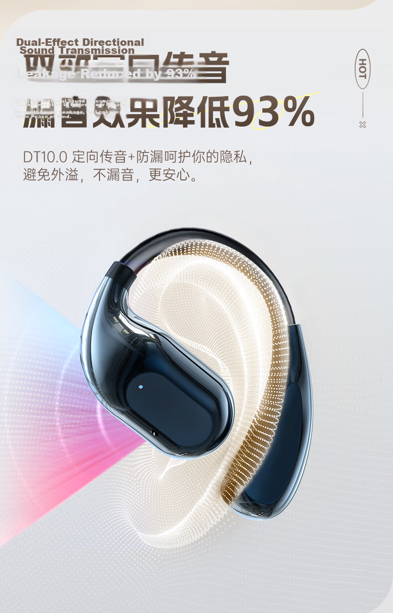 Zhiguozhe Berlin Sound 2026 Latest Bluetooth Earhook Wireless In-Ear Noise Cancelling Sports Running Earphones Long Battery Life Comfortable for Men and Women 11