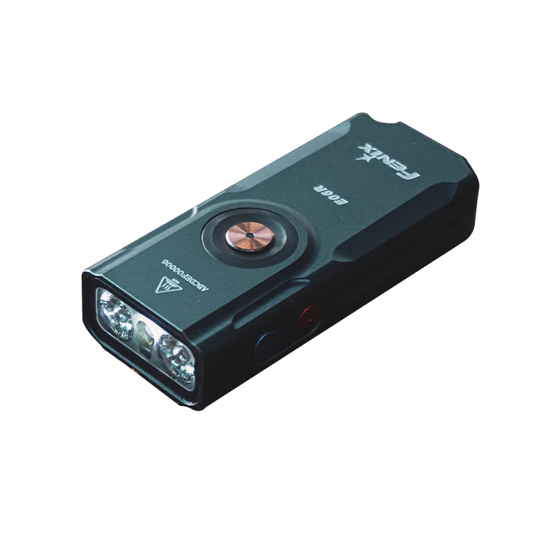FENIX E06R Gunmetal Gray High-Intensity Keychain Flashlight with Multicolor Breathing Light Outdoor Lighting