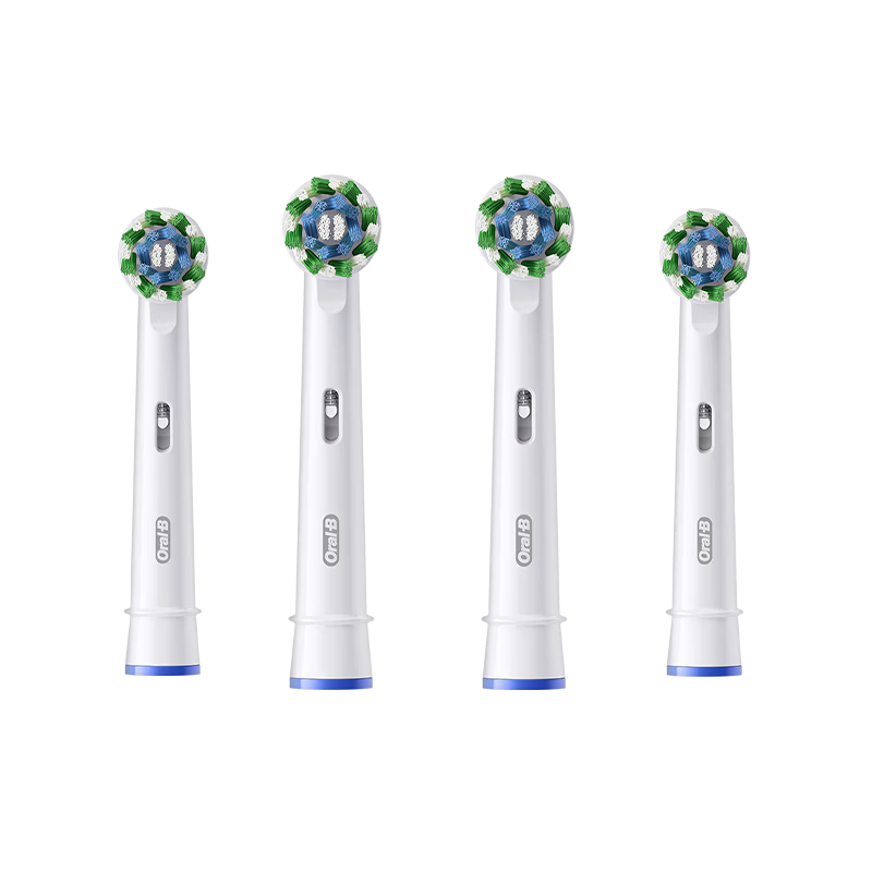 Oral-B Genuine Replacement Brush Heads Adult Electric Toothbrush Heads Original EB50 RX-4 Multi-Angle Cleaning X-Shaped Brush Heads 4-Pack Compatible with Pro/P/D Series