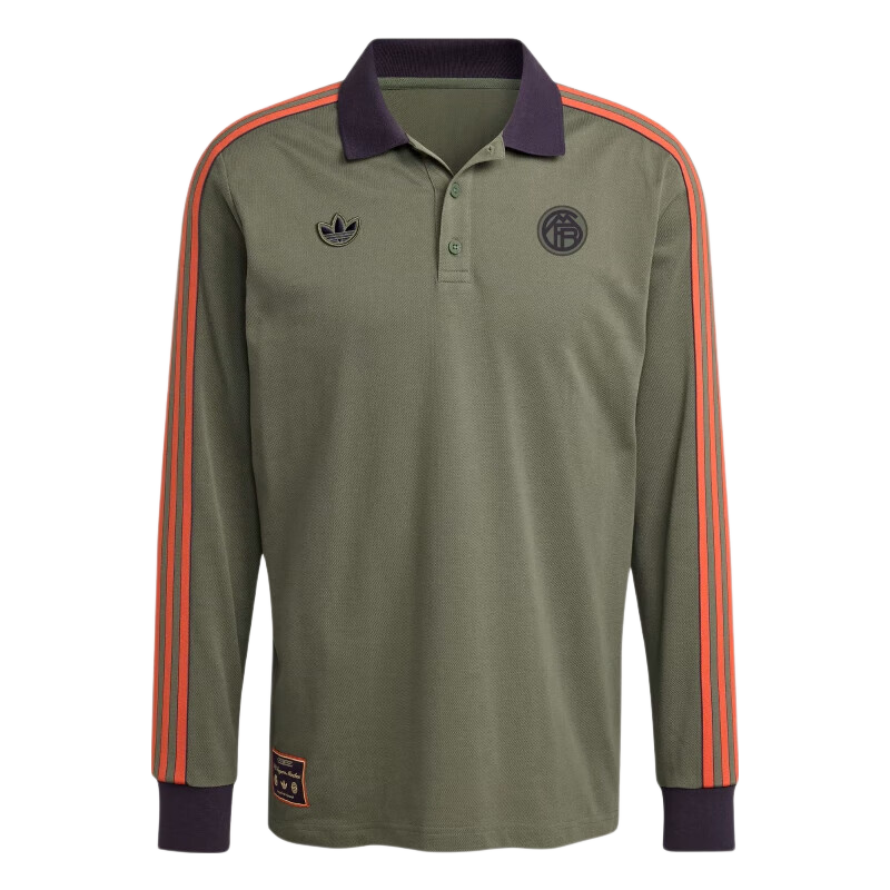 Adidas Men's Soccer Series, FCB ICON POLO, Bayern Munich Retro Polo Collar Long-Sleeve Polo, JN0253, XL