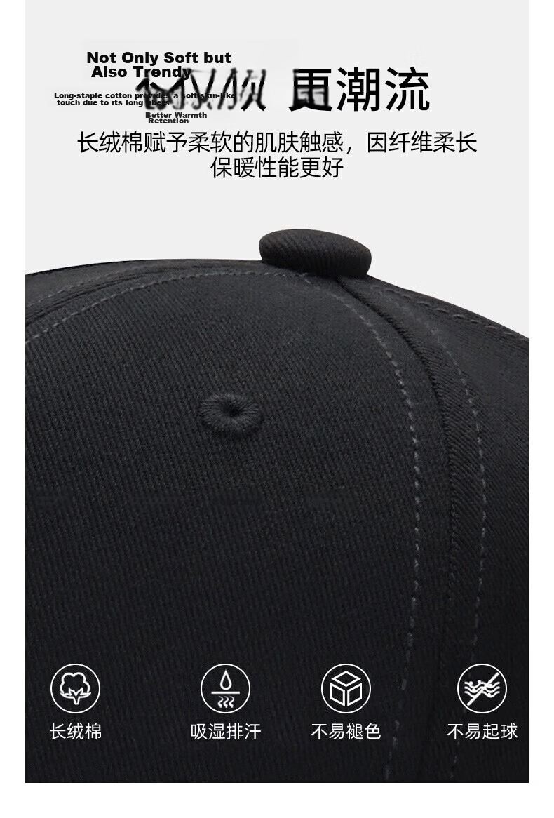 Huili Large Size Baseball Cap for Men And Women, All-Season Sun Protection, Simple Design, Casual Breathable Hat for Big Heads, Wide Brim Sunhat 6