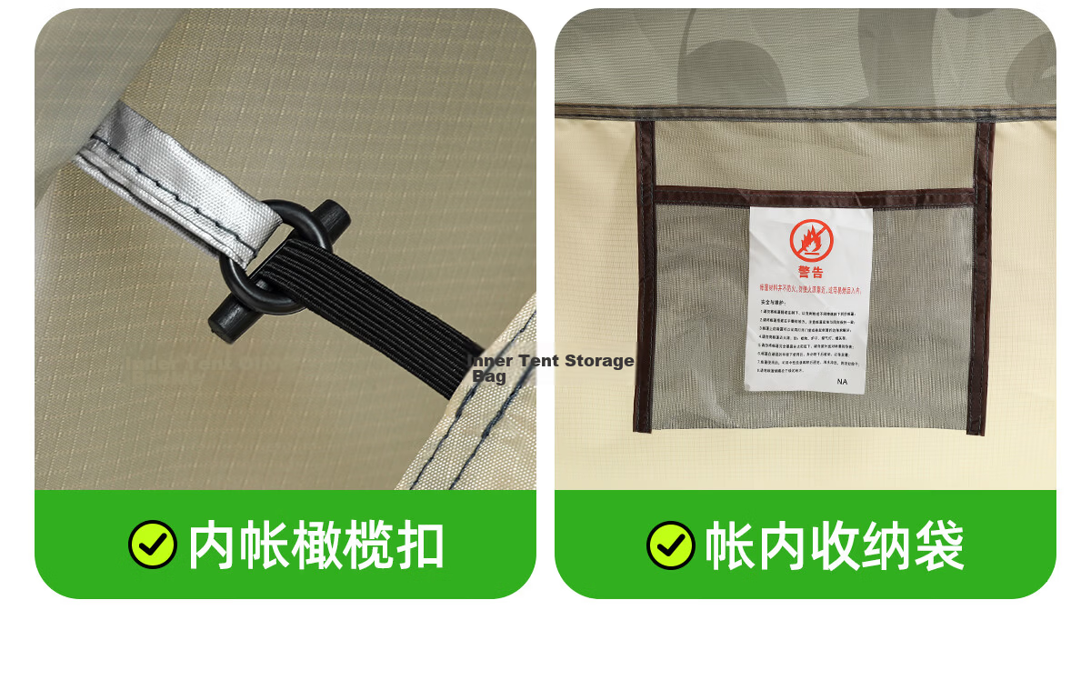 CAMEL Outdoor Panda Automatic Tent, Portable Quick-Open Foldable Picnic Camping Equipment, 1V32265017-2 34