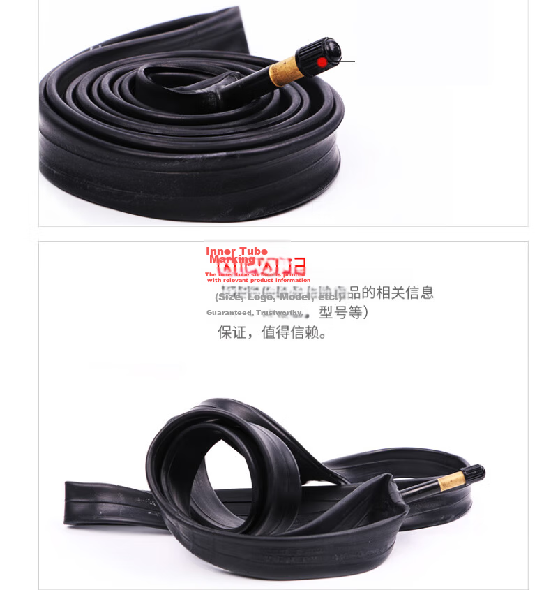 DONGYUE Old-Style Inner Tube, 24X1-3/8 Bicycle Presta Valve Inner Tube, Butyl Rubber Inner Tube, Durable Black 8
