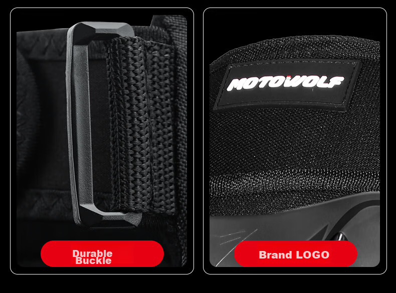 MOTOWOLF Motorcycle Windproof And Anti-Fall Knee And Elbow Pads, Four-Piece Set for Cycling And Electric Bikes, Leg Guards for All Seasons, Complete Gear Set for Men And Wome 20