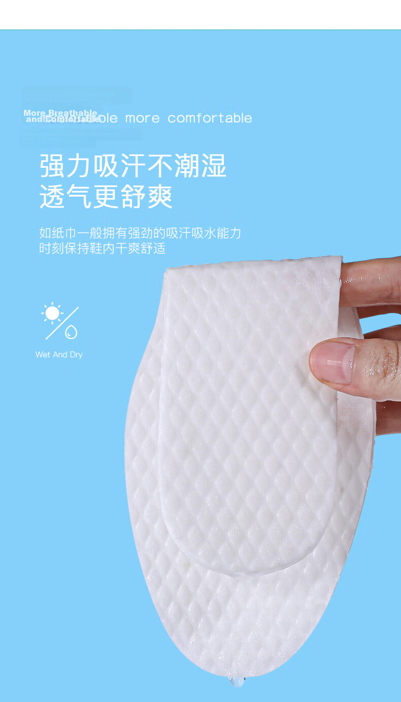 Bangnishijia 30 Pairs Disposable Wood Pulp Insoles for Men, Odor-Resistant Breathable Sweat-Absorbing Barefoot Dry Non-Slip Leather Shoes for Women Summer 10