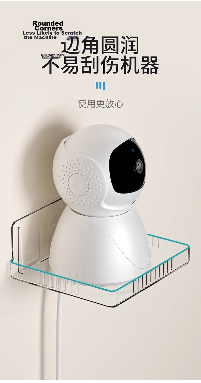 Jingjiayi Camera Mount, No Drilling Required, Surveillance Bracket, Indoor And Outdoor Home Use Storage Rack for Monitoring Equipment 5