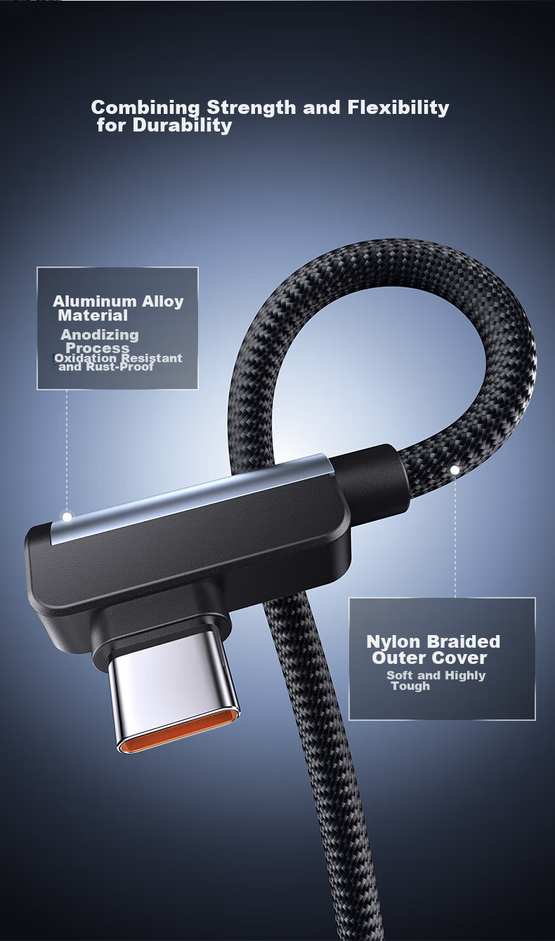 CangHua Charging Cable Type-C Data Cable, Extra Long 3 Meters, 100W/88W Super Fast Charging Cord, Suitable for Huawei Mate80/Pura70, Honor, Xiaomi Phones, Car Charger Cable 8