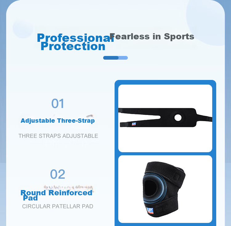 LP 788 Sports Knee Brace Patella Support Running Badminton Jump Rope Tennis Stable Meniscus Knee Large Size Single Piece 3