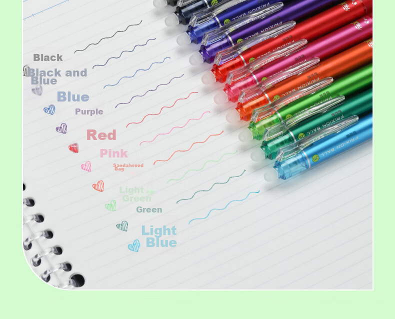 PILOT Retractable Erasable Gel Pen, Bullet Tip Signing Pen, Temperature-Controlled Erasable Ink Pen, Study Stationery Set LFBK-23EF+BLS 0.5mm Blue 1 Pen + 3 Refills 10
