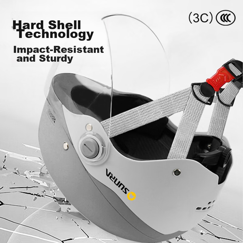Sunra Helmet Electric Vehicle Helmet 3C Certified New National Standard Class A Motorcycle Electric Scooter Helmet Summer Half Helmet