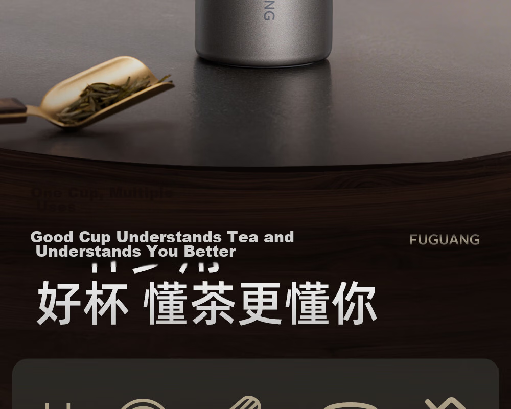 Fuguang Insulated Tea Separation Brewing Cup 316L Stainless Steel Business Office Water Bottle Gift for Men and Women 4