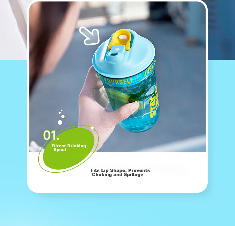 Yaqianxing Shaker Bottle Protein Powder Fitness Sports Water Bottle for Men and Women Tritan High-Value Mixing Shaker Cup Summer Water Bottle 14