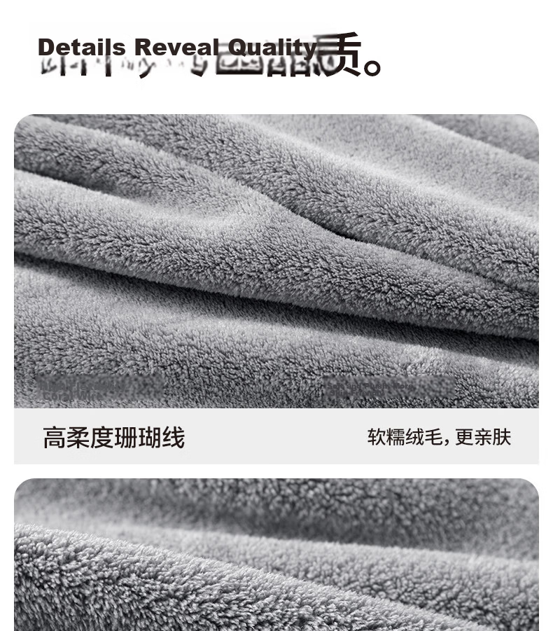 Wuyinliangpin Chenille Hand Towels, 2 Pack, Cute Antibacterial Non-Shedding Hand Towels for Kitchen And Bathroom, Gray And White 18