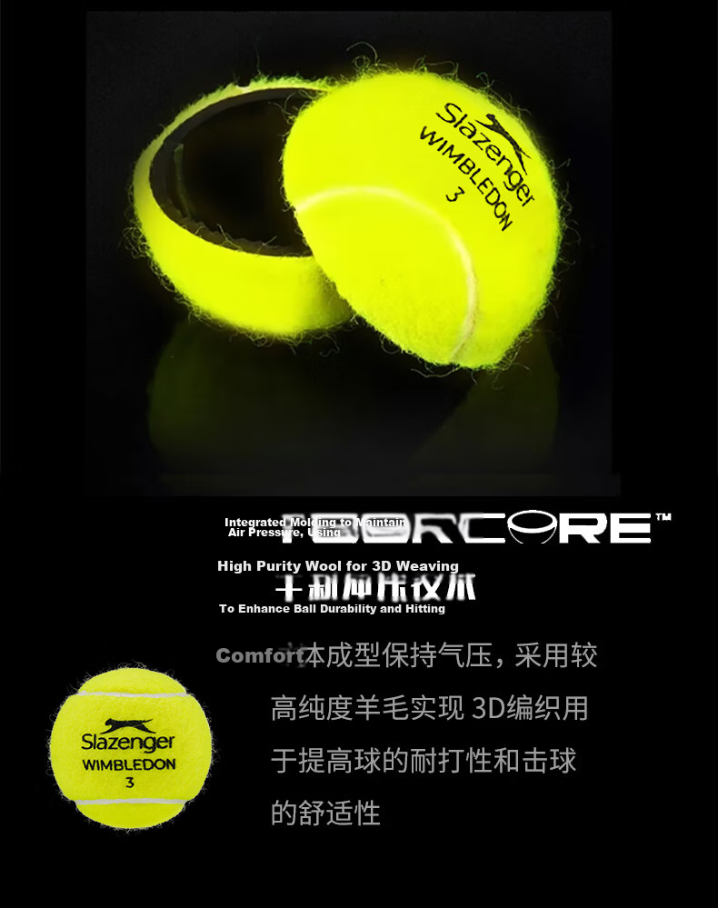 Slazenger 4-Ball Tennis Set, Metal Can, for Wimbledon Training And Matches, Full Box of 18 Tubes, New Packaging 340982*18 6