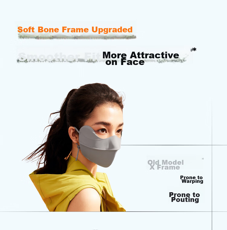 Beneunder Anti-UV Sun Protection Face Mask for Women Full Face Shield Medical Sunscreen Summer Cycling MP831 26