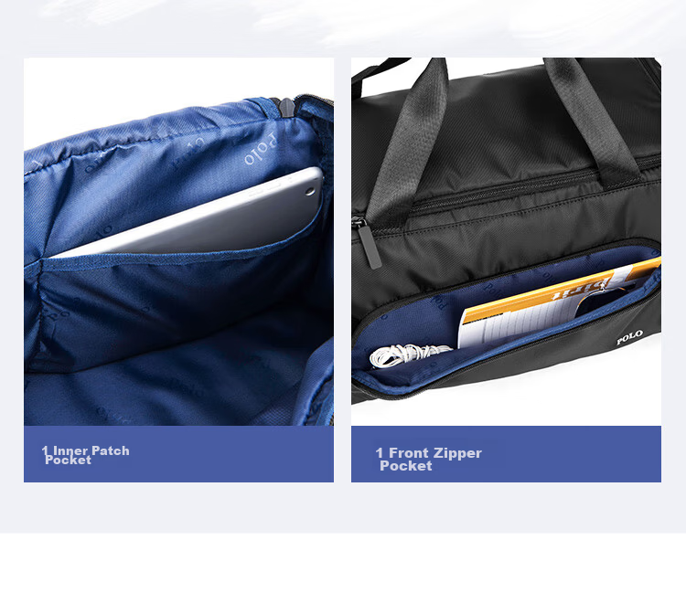 POLO Men's Travel Bag Luggage Duffle with Separate Shoe Compartment Waterproof Sports Gym Bag Business Handbag Birthday Gift 13