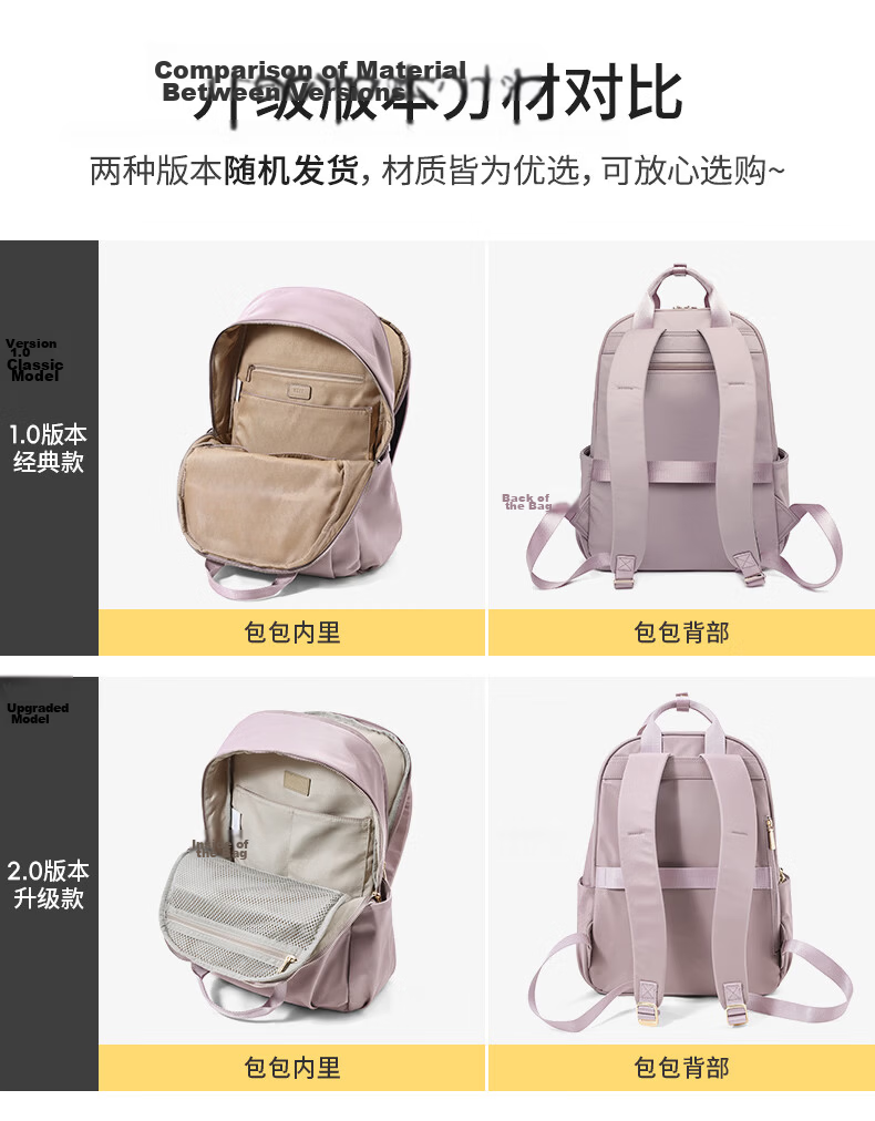 Laif Women's Fashion Large Capacity Backpack 15-inch Laptop Bag Lightweight Travel Bag Birthday Gift 24