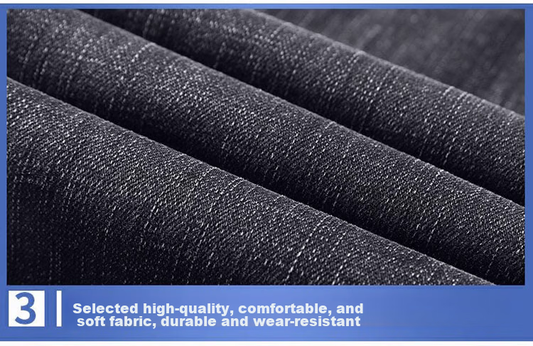 TUCANO Men's Jeans Autumn Loose Straight Business Casual Stretch Trendy Pants Black Gray 32 15