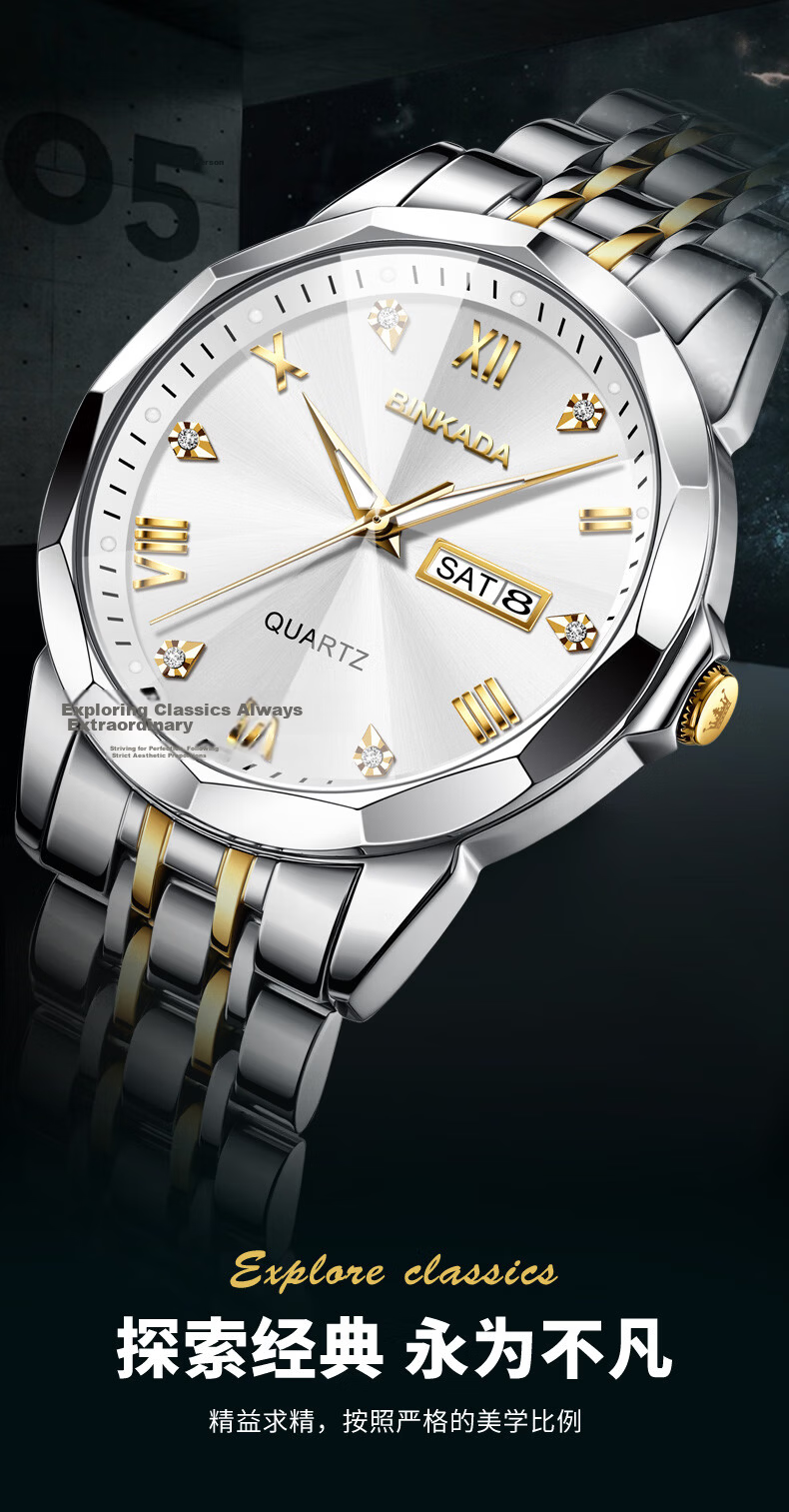 BINKADA Swiss Craft Watch for Men, Fully Automatic Mechanical Style Brand Top Ten Watches, Father's Day Gift, 2026 New Model 1