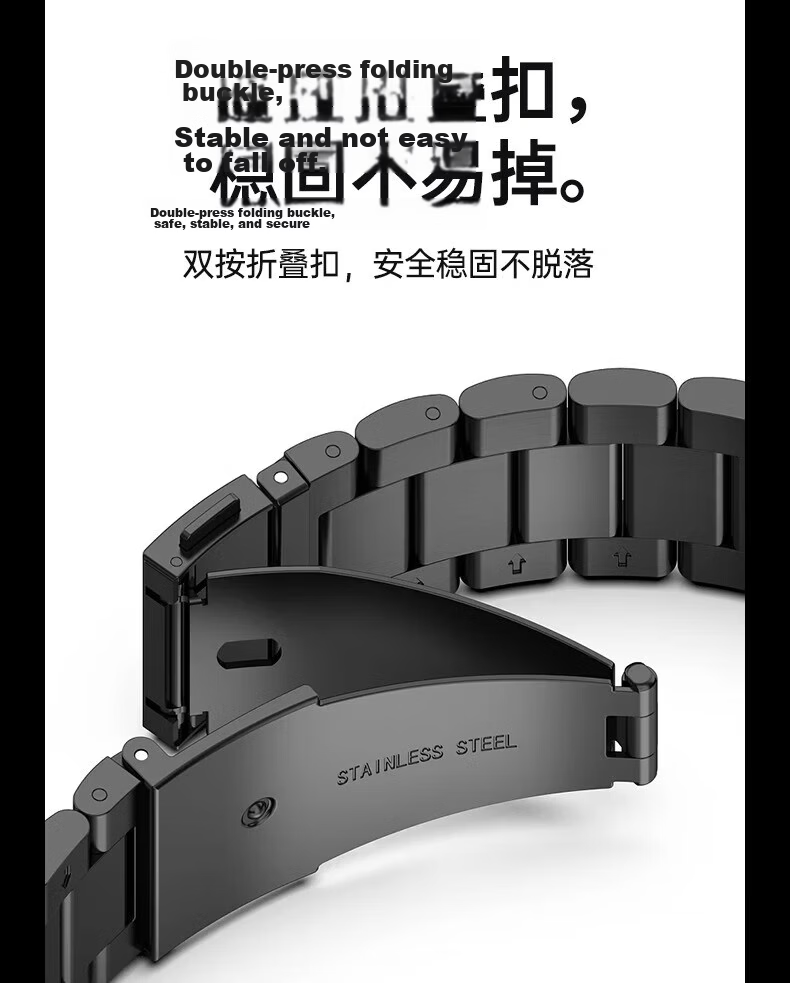 XUANDAI Compatible with WATCH Buds2 Titanium Metal Strap, Pure Titanium Alloy, Buds Two-In Earphones Watch GT5 Business GT3Pro Men's Watch 4 Wristband GT6 Universal - 22mm 13