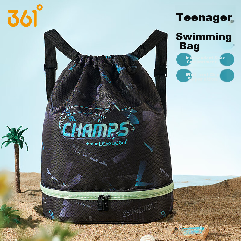 361° Youth Swimming Bag Waterproof Dry and Wet Separation Large Capacity Children's Backpack for Boys