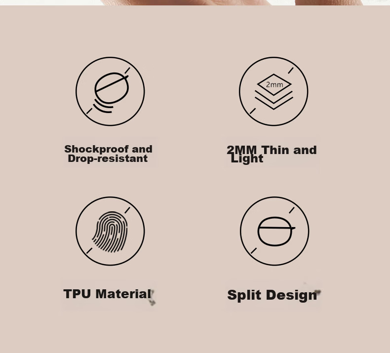 Masentek Compatible with Xiaomi Open-Ear Headphones Protective Case, Clip-On Wireless Bluetooth Earphone Pro Drop-Resistant Protective Cover, New Buds5/6 True Wireless Noise-Cancelling 3Pro Transparent Soft Shell 2