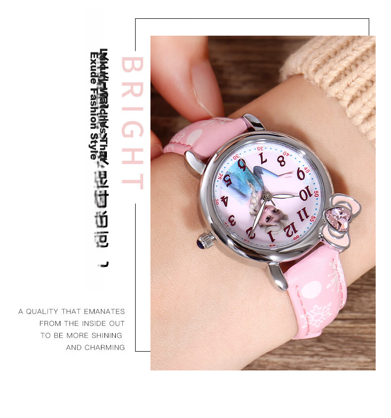 Disney Kids Watch for Girls, Elementary School Students, Ages 6-12, Elsa Princess Electronic Watch for Middle School Girls 4