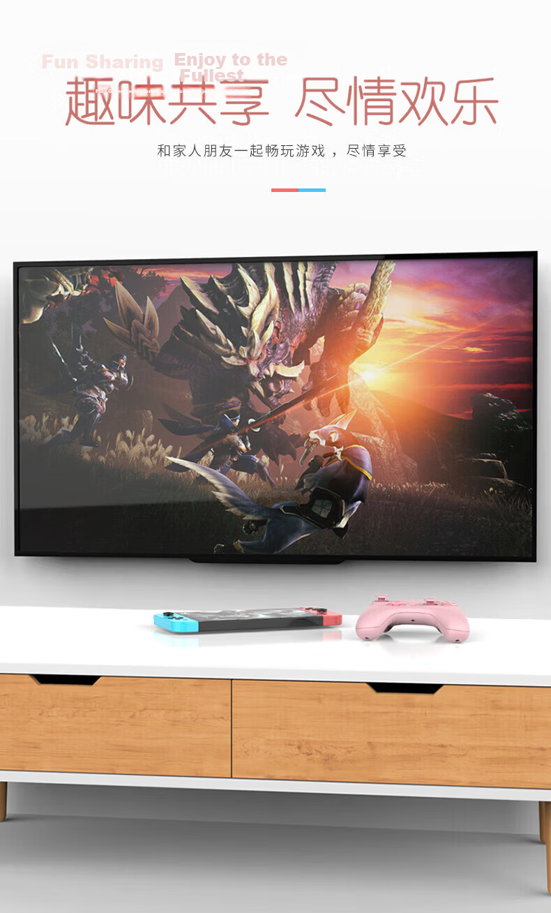 Laishida Switch Wireless Game Controller Xbox Skin Grip Bluetooth Motion Sensor PC NS Mobile Steam 9607x Sakura Pink Children's Day Birthday Gift 16
