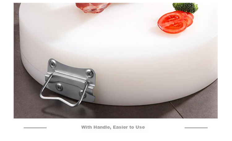 Universal Round Cutting Board 48x5cm Thickened PE Commercial Meat and Vegetable Chopping Board Plastic Butcher Block 16