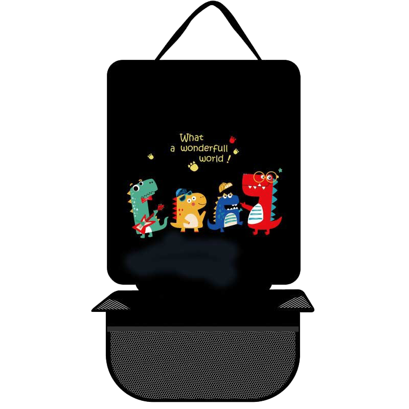 Digalun Car Child Safety Seat Anti-Wear Pad ISOFIX Universal Britax Thickened Non-Slip Protective Mat Creative Cute Cartoon Dinosaur
