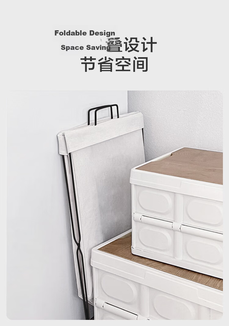 JD Original Foldable Laundry Hamper with Wheels for Home Bathroom Storage, Wide Laundry Basket with Wheels [Wider] 3