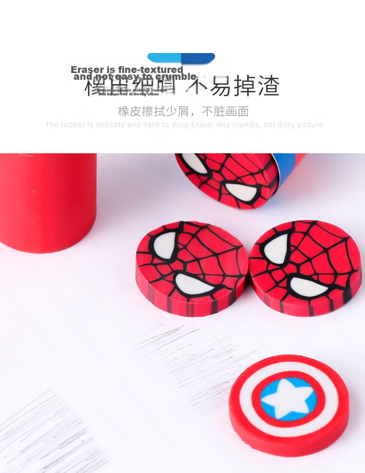Disney Eraser Cute Cartoon Creative Eraser for Elementary Students No Residue Sketch Art Drawing School Supplies Back to School Stationery Essential 8