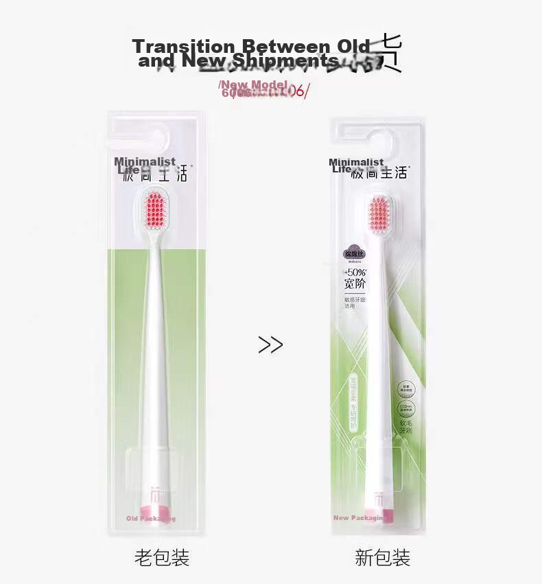 Jijianshenghuo Classic 48-Hole Wide-Head Imported Soft Bristle Gum Protection Anti-Sensitive Toothbrush for Women And Men Adults Stain Removal 10