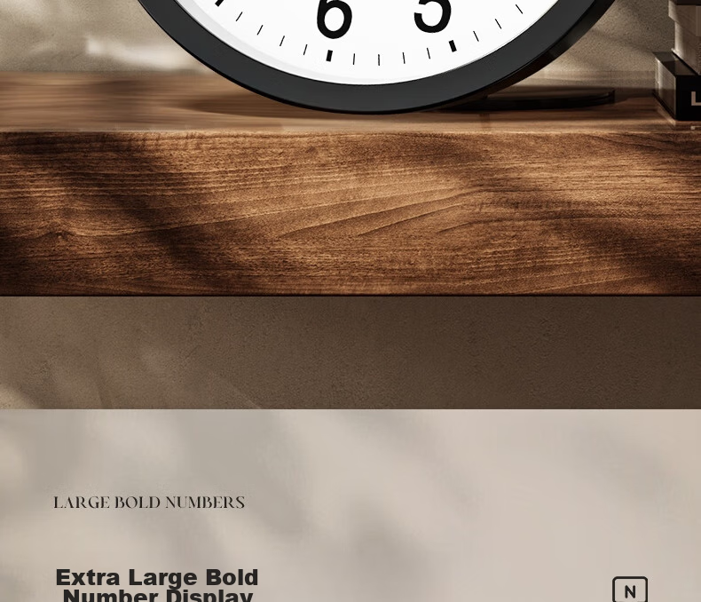 POLARIS Wall Clock Fashion Creative Living Room Silent Simple Quartz Clock 30cm Coffee Wood Color New Year Refresh 16