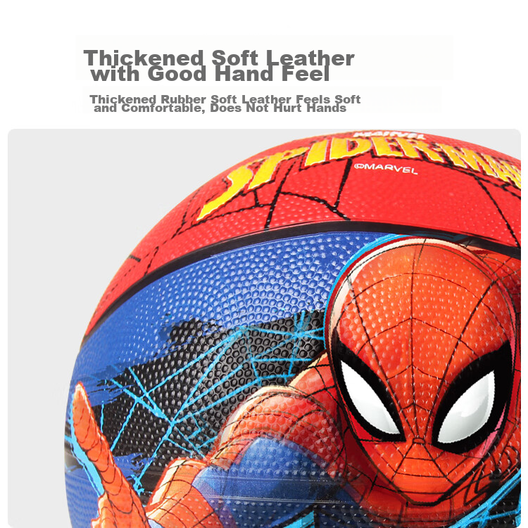 Disney Children's Basketball Size 5, Boys' Kindergarten And Elementary School Beginner Toy Ball, Durable Spider-Man Children's Day Gift 3