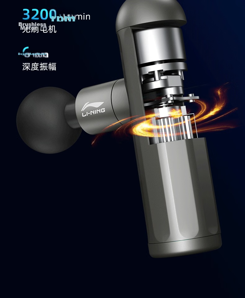 LI-NING Mini Fascia Gun Muscle Relaxation Massage Gun Fitness Training Deep Muscle Fascia Massager 10