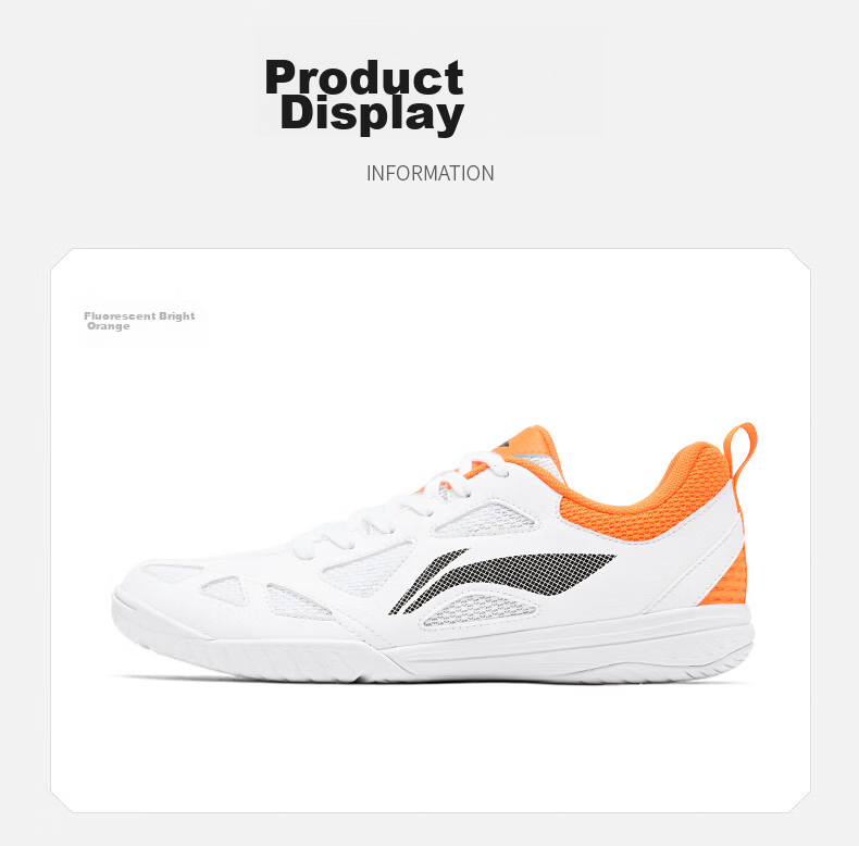 Li-Ning Table Tennis Shoes for Men And Women, Wang Chuqin Fan Edition, National Team Style, Non-Slip, Shock-Absorbing, Wear-Resistant, Training Sports Shoes 9