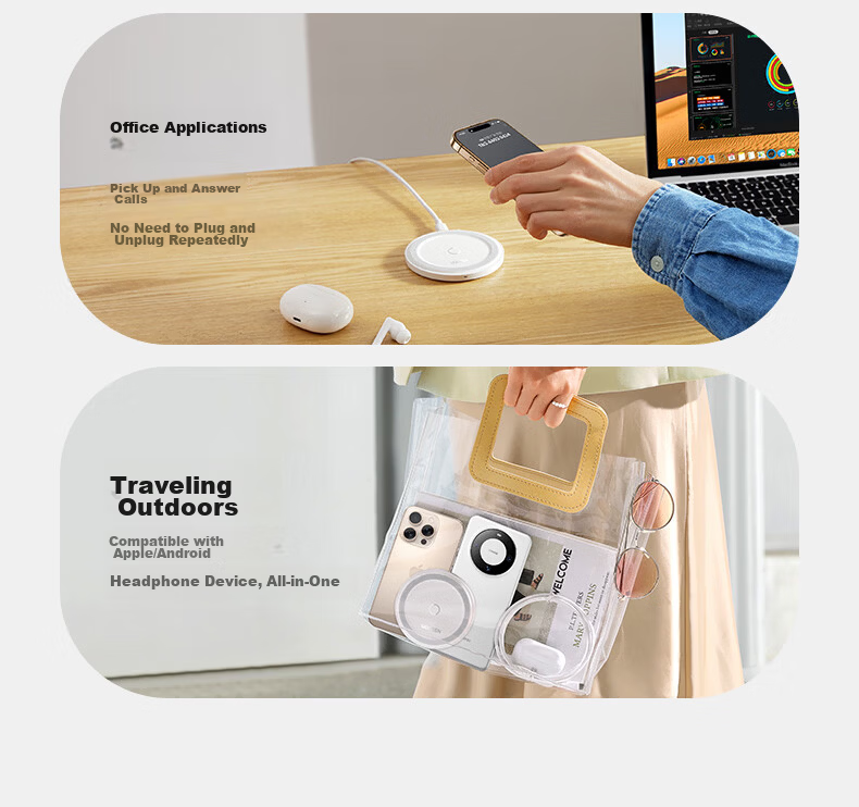 UGREEN Wireless Charging Stand for Apple iPhone 17/16/15/14/13 Pro Max/12/X/8P, Huawei Phones, Xiaomi Android 15W Desktop Charger with Earphone Holder 28