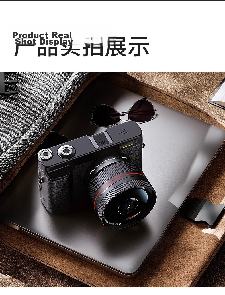CAIZU C10 Dual-Lens Mirrorless Camera, 4K Recording Vlog Entry-Level Digital Camera, Student Phone Transfer Alternative CCD Camera, 256GB, Birthday And Holiday Gift 19