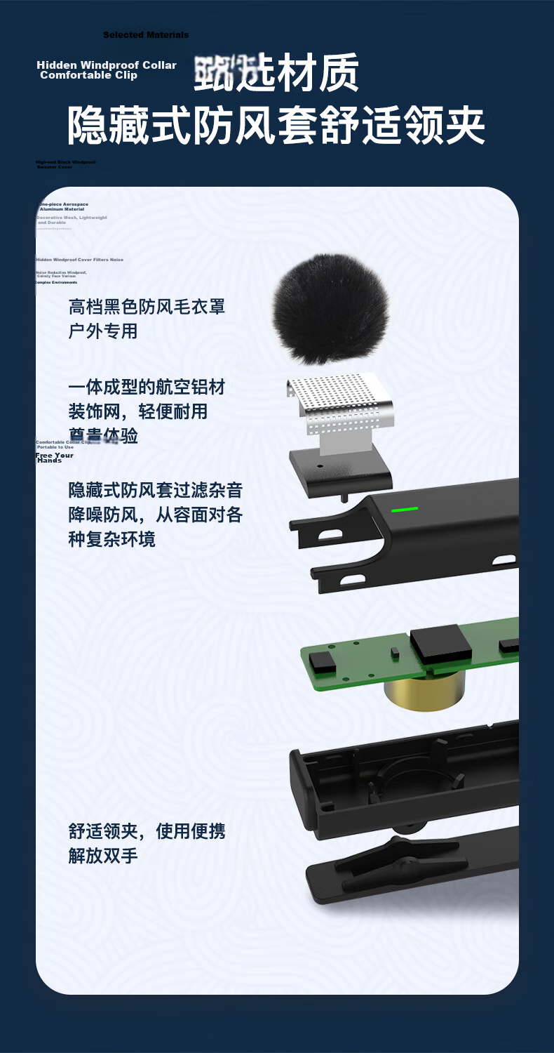Soaiy MK38 Wireless Lavalier Microphone, Recording Sound Card, Mobile Phone Audio Recorder, Outdoor Live Streaming Interview, Xiaomifeng (Viog) Short Video Noise Reduction Microphone, Apple Versio 16