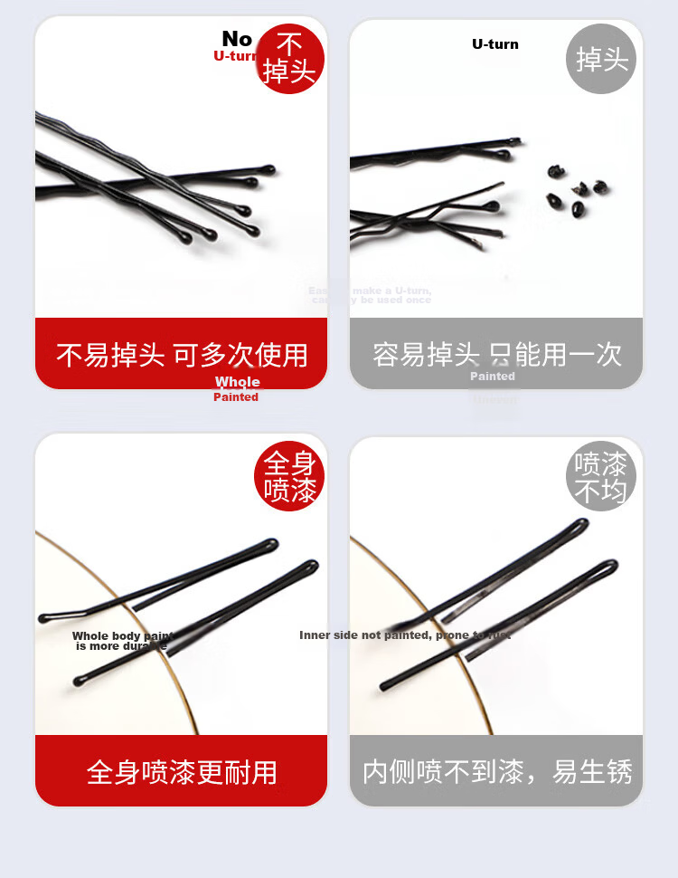 Liqing Gradient Milk Coffee Hair Clips for Women [12 Pieces], Straight Clip, BB Clip, Side Clip, Back of Head Clip, Bangs Clip, Simple Style 4