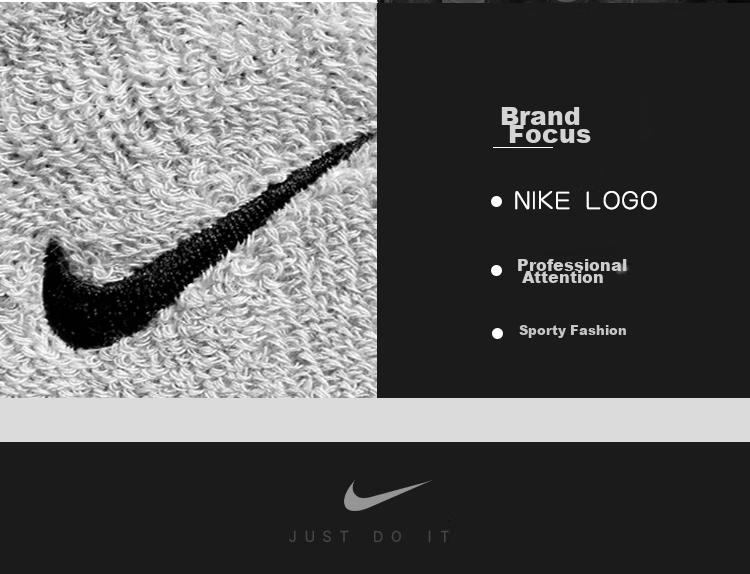 NIKE Wristband And Headband Set, Sports Sweat-Absorbing, Running, Hiking, Fitness Protective Gear, Black Set 8