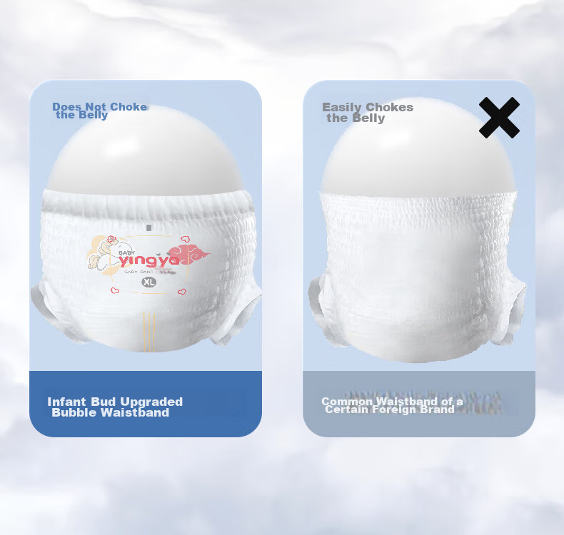 YINGYA All-In Pull-Up Diapers, Size L, 96 Pieces [8-11kg], Ultra-Thin, Dry, Breathable Baby Diapers, Full Coverage, Diaper Pants 4