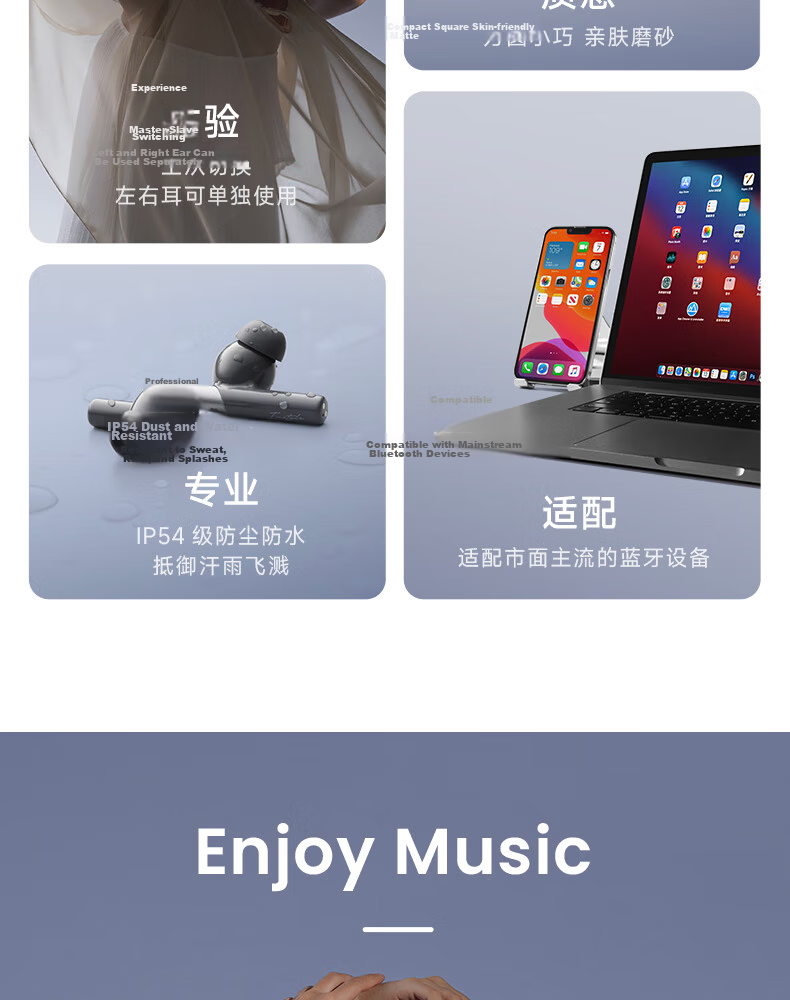 Edifier Flowers Zero Pro Wireless Active Noise Cancelling Bluetooth In-Ear Earphones for Apple Huawei Xiaomi - Mist Gray 22