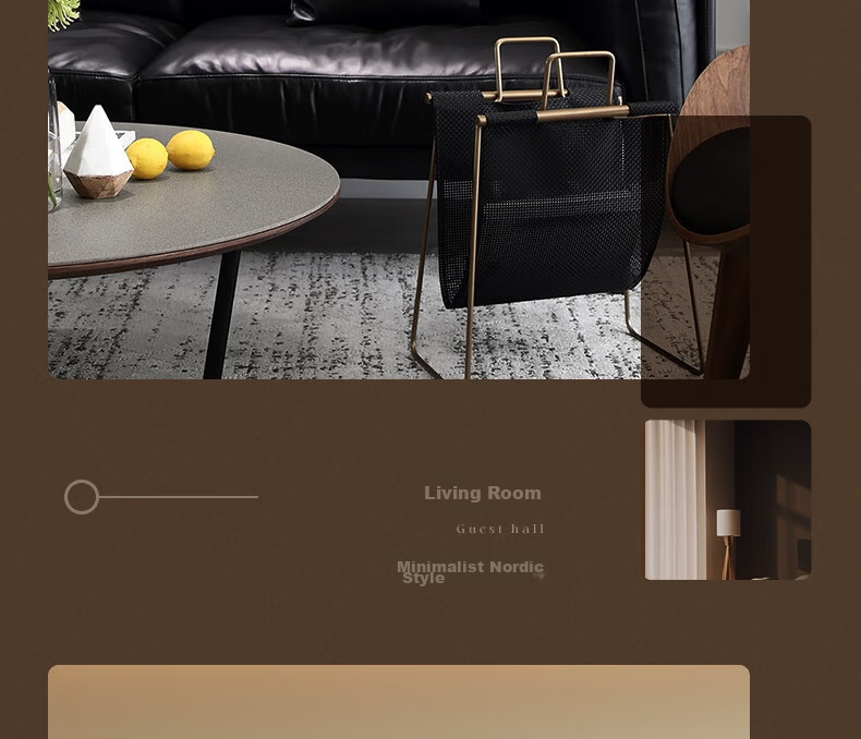 POLARIS Wall Clock Fashion Creative Living Room Silent Simple Quartz Clock 30cm Coffee Wood Color New Year Refresh 26