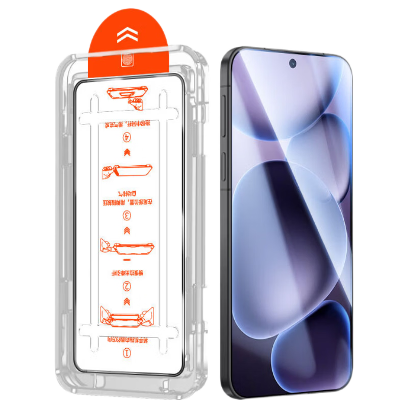 Mingying Compatible [Ultrasonic Unlock HD 2-Piece Dust-Free Case] OPPO Find X8 Ultra Tempered Glass Full-Screen Tempered Glass HD Transparent Phone Film Anti-Drop Dust-Free Case