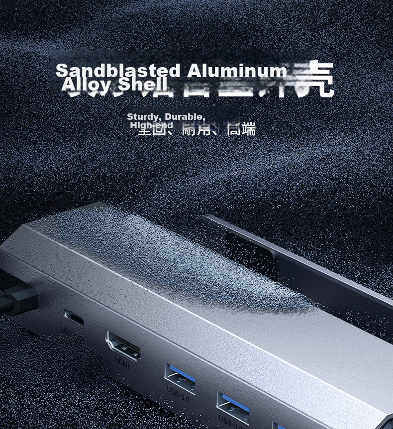 JSAUX Steam Deck/OLED/ROG Dock ROG Ally Handheld Dock Laptop Accessories Type-C Hub Base HDMI Display Ethernet Port 8