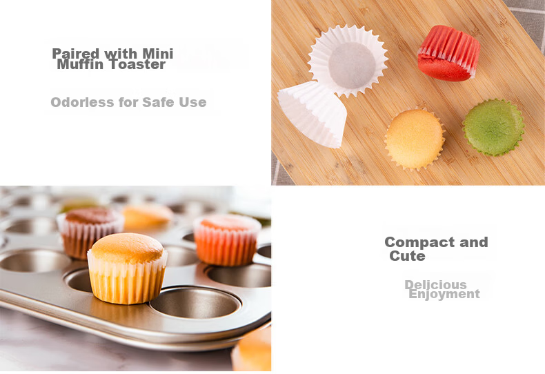 FOR BAKE Baking Mold, 12-Shell Cake Pan, Golden Non-Stick Madeleine Mold, Shell Donut Mold 10