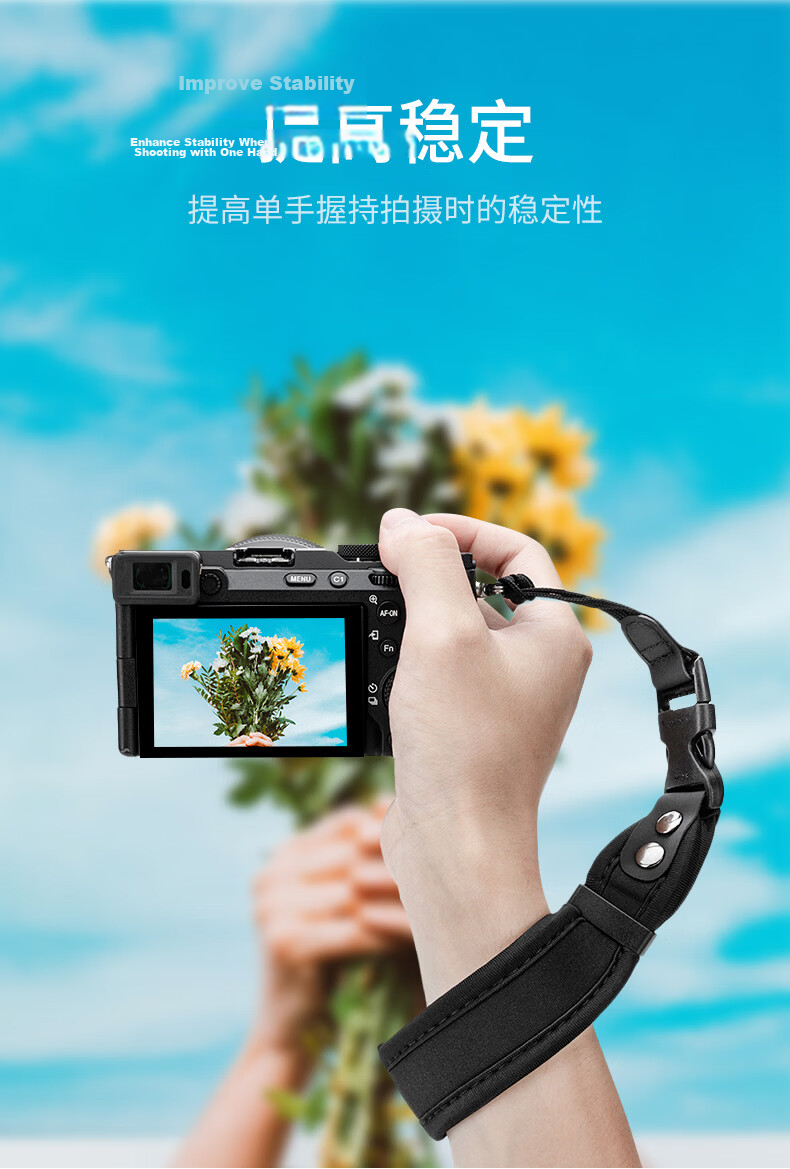 JJC Comfort Series Camera Wrist Strap Hand Strap Wristband for Sony Nikon Z30 Z50 Canon Fuji DSLR Mirrorless (Random New or Old Version) 4