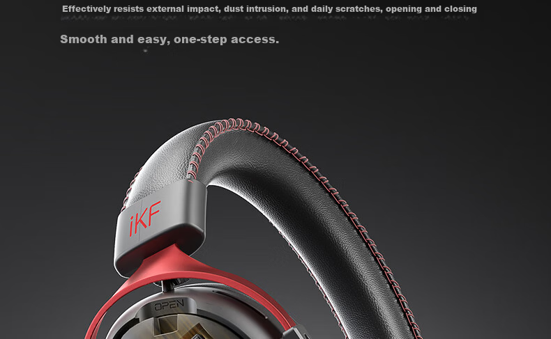 IKF V11 Max Quad-Mode Gaming Headset, Over-Ear Wireless E-Sports 7.1 Sound Field, Bluetooth Wired FPS Smart Driver, Triangular Unyielding Contract Position Audio, Navy Gree 17